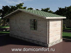Хозблок из бруса 5.5х2