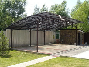 Навес металлический 8х5
